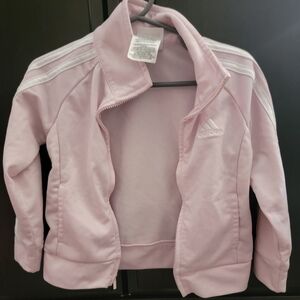 Adidas Pink track jacket toddler girl size 2t